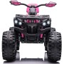 Quad Jungle ATV Elettrico 12V per Bambini con Ammortizzatori Reali Batteria Potenziata Schienale Ruote Grandi