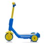 Monopattino Elettrico per Bambini 6V a 3 Ruote con Luci LED 2 in 1 Elettrico e a Spinta Portata 30 kg - Blu