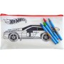 Hot Wheels Calza sorprese 2026, playset con veicolo, astuccio da colorare, capellino, stickers, JNB78