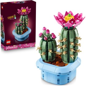 LEGO Botanicals 11509 Cactus in Fiore Pianta Artificiale in Vaso con 2 Cactus e Fiori Finti