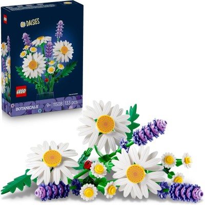 LEGO Botanicals 11508 Margherite - Bouquet di Fiori Artificiali con Margherite Finte e Lavanda