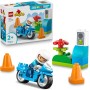 LEGO DUPLO 10471 Motocicletta Blu della Polizia con Moto Poliziotto Semaforo e 2 Coni per la motricità fine