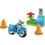 LEGO DUPLO 10471 Motocicletta Blu della Polizia con Moto Poliziotto Semaforo e 2 Coni per la motricità fine