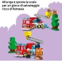 LEGO DUPLO 10473 Autopompa con Manichetta e Pompiere Camion Rosso con Scala Personaggio e Scoiattolo Gioco per la Motricità Fine