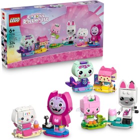 LEGO Gabby's Dollhouse 11215 Gli Amici Gattini di Gabby con 6 Animali tra cui Siregatta e Gattina Fatina con Supporti