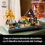 LEGO Icons 11372 Giardino Autunnale del Cottage Modellino con Casa 4 Alberi Animali e Fiori