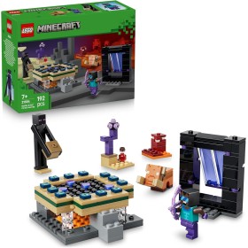 LEGO Minecraft 21584 Viaggio nel Portale del Nether e dell’End con Eroe Enderman e Baby Hoglin
