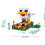 LEGO Minecraft 21585 Fattoria di Galline con Minifigure Fan della Gallina Mob Baby Zombie e Volpe