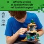 LEGO Minecraft 21587 Zombie Dungeon Set Interattivo con Minifigure di Viandante 3 Zombie Slime e un Tavolo da Crafting