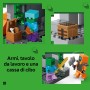 LEGO Minecraft 21587 Zombie Dungeon Set Interattivo con Minifigure di Viandante 3 Zombie Slime e un Tavolo da Crafting