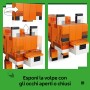 LEGO Minecraft 21588 La Volpe Giocattolo Puzzle Animale 3D con Accessori