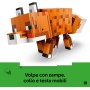 LEGO Minecraft 21588 La Volpe Giocattolo Puzzle Animale 3D con Accessori