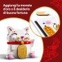 LEGO Icons 40813 Gatto della Fortuna Animale con Zampa che Saluta Moneta d'Oro e Decorazioni della Fortuna