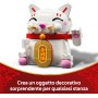 LEGO Icons 40813 Gatto della Fortuna Animale con Zampa che Saluta Moneta d'Oro e Decorazioni della Fortuna