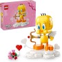 LEGO Icons 40824 Titti Uccellino Looney Tunes con Fiori Cuore Arco di Cupido e Supporto a Forma di Nuvola