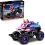 LEGO Technic 42220 Monster Jam Sparkle Smash a Retrocarica Auto da Corsa Pull-Back Unicorno Rosa