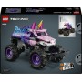 LEGO Technic 42220 Monster Jam Sparkle Smash a Retrocarica Auto da Corsa Pull-Back Unicorno Rosa