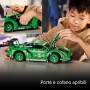 LEGO Technic 42224 Auto Porsche 911 GT3 R REXY AO Racing con Motore a 6 Cilindri Trazione Posteriore e Design da Dinosauro