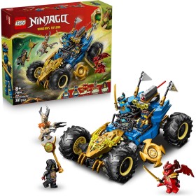 LEGO NINJAGO 71856 Auto Mutaforma di Jay 2in1 con 5 Minifigure Ninja tra cui Kai e Nya oltre a Shuriken e Spade