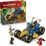 LEGO NINJAGO 71856 Auto Mutaforma di Jay 2in1 con 5 Minifigure Ninja tra cui Kai e Nya oltre a Shuriken e Spade