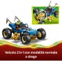 LEGO NINJAGO 71856 Auto Mutaforma di Jay 2in1 con 5 Minifigure Ninja tra cui Kai e Nya oltre a Shuriken e Spade