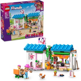 LEGO Friends 42677 Il Forno dei Biscottini per Cani con 2 Mini Bamboline 4 Animali Trasportino Cibo e Accessori