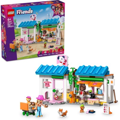 LEGO Friends 42677 Il Forno dei Biscottini per Cani con 2 Mini Bamboline 4 Animali Trasportino Cibo e Accessori