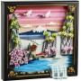 LEGO Art 31218 Paesaggio Giapponese con Ciliegi Fioriti con Monte Fuji Sakura e Cascata e Cornice per Quadri