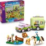 LEGO Friends 42695 Rimorchio per Cavallo e Puledro con Accessori per la Cura degli Animali Auto con Carrello e 2 Mini Bamboline