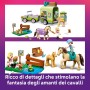 LEGO Friends 42695 Rimorchio per Cavallo e Puledro con Accessori per la Cura degli Animali Auto con Carrello e 2 Mini Bamboline