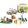 LEGO Friends 42695 Rimorchio per Cavallo e Puledro con Accessori per la Cura degli Animali Auto con Carrello e 2 Mini Bamboline