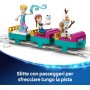 LEGO Disney Frozen 43281 Castello di Ghiaccio di Elsa e Avventura sulla Neve con Anna Elsa e Olaf Binari e Carrelli da Neve