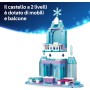 LEGO Disney Frozen 43281 Castello di Ghiaccio di Elsa e Avventura sulla Neve con Anna Elsa e Olaf Binari e Carrelli da Neve