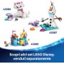 LEGO Disney Frozen 43281 Castello di Ghiaccio di Elsa e Avventura sulla Neve con Anna Elsa e Olaf Binari e Carrelli da Neve