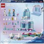 LEGO Disney Frozen 43281 Castello di Ghiaccio di Elsa e Avventura sulla Neve con Anna Elsa e Olaf Binari e Carrelli da Neve