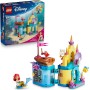 LEGO Disney Princess 43285 Il Magico Mini-Palazzo di Ariel Castello della Sirenetta con Micro-Bambolina e Sebastian e Flounder