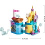 LEGO Disney Princess 43285 Il Magico Mini-Palazzo di Ariel Castello della Sirenetta con Micro-Bambolina e Sebastian e Flounder