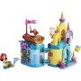 LEGO Disney Princess 43285 Il Magico Mini-Palazzo di Ariel Castello della Sirenetta con Micro-Bambolina e Sebastian e Flounder