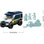 LEGO City 60479 Cellulare della Polizia con Camion con Porta della Cella Rimovibile Moto e 3 Minifigure