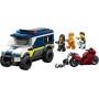 LEGO City 60479 Cellulare della Polizia con Camion con Porta della Cella Rimovibile Moto e 3 Minifigure