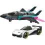 LEGO City 60489 Jet Contro Auto Sportiva Set con Aereo Macchina e 2 Minifigure di Piloti
