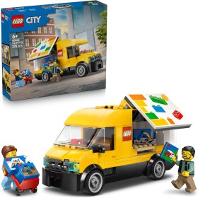 LEGO City 60500 Furgone  Veicolo di Camion per Consegne con 2 Minifigure Carrello e Accessori