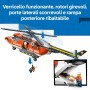 LEGO City 60503 Elicottero della Guardia Costiera Veicolo di Emergenza con Porte Scorrevoli 4 Minifigure e Squalo