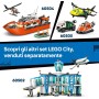 LEGO City 60503 Elicottero della Guardia Costiera Veicolo di Emergenza con Porte Scorrevoli 4 Minifigure e Squalo