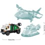 LEGO City 60505 Remix Aereo Camion di Servizio e Hovercraft 3in1 Modello Mix & Match con 3 Minifigure