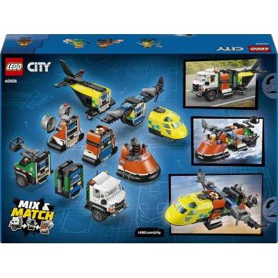 LEGO City 60505 Remix Aereo Camion di Servizio e Hovercraft 3in1 Modello Mix & Match con 3 Minifigure