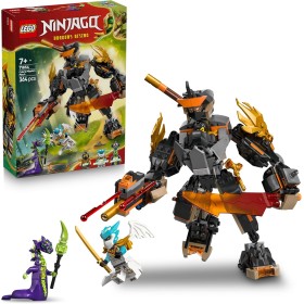 LEGO NINJAGO 71854 Mech della Missione di Cole e Drago Zane con 3 Minifigure e Spade