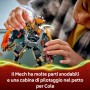 LEGO NINJAGO 71854 Mech della Missione di Cole e Drago Zane con 3 Minifigure e Spade