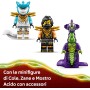 LEGO NINJAGO 71854 Mech della Missione di Cole e Drago Zane con 3 Minifigure e Spade