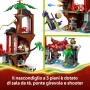 LEGO NINJAGO 71857 Battaglia alla Casa sull’Albero con Moto Elicottero 6 Minifigure e Spade